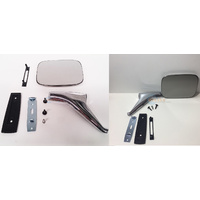  Door Mirror Inc Stalk + Fitting Kit - Suits Holden HQ HJ HX HZ WB Torana LH LX UC