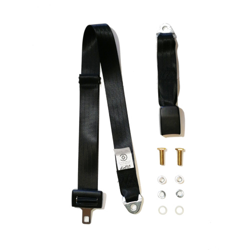 Non Retractable Lap Belt 1.2M Standard Length with 275mm Webbing Buckle