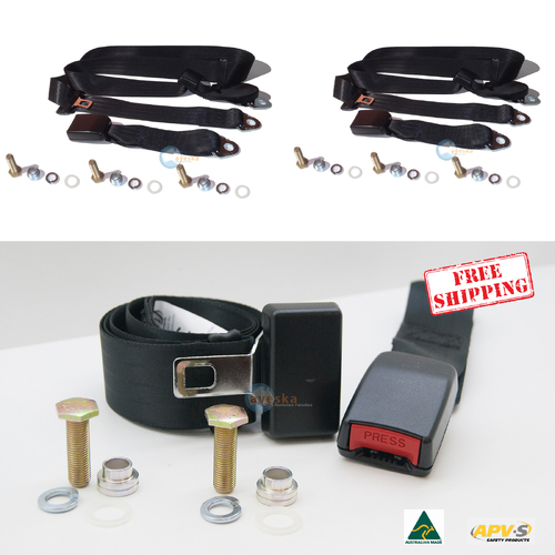 SUITS ALFA JUNIOR 1.6L 1963-1976 REAR SEAT BELT KIT